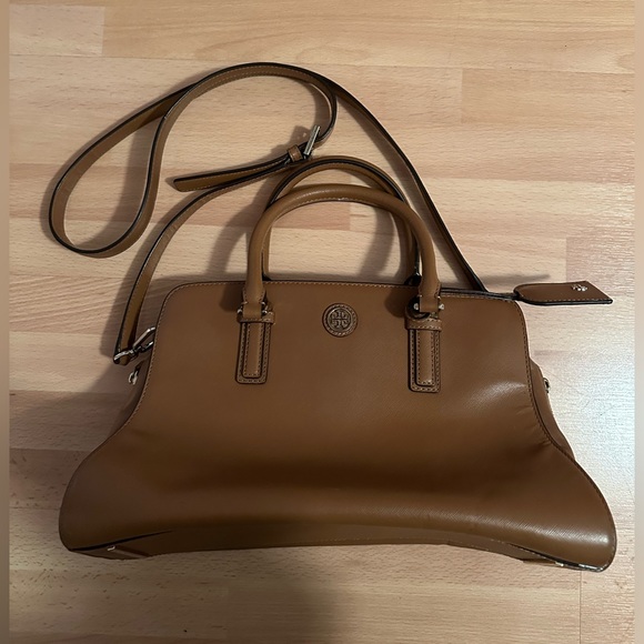 Tory Burch Robinson Curved Satchel - Picture 4 of 14
